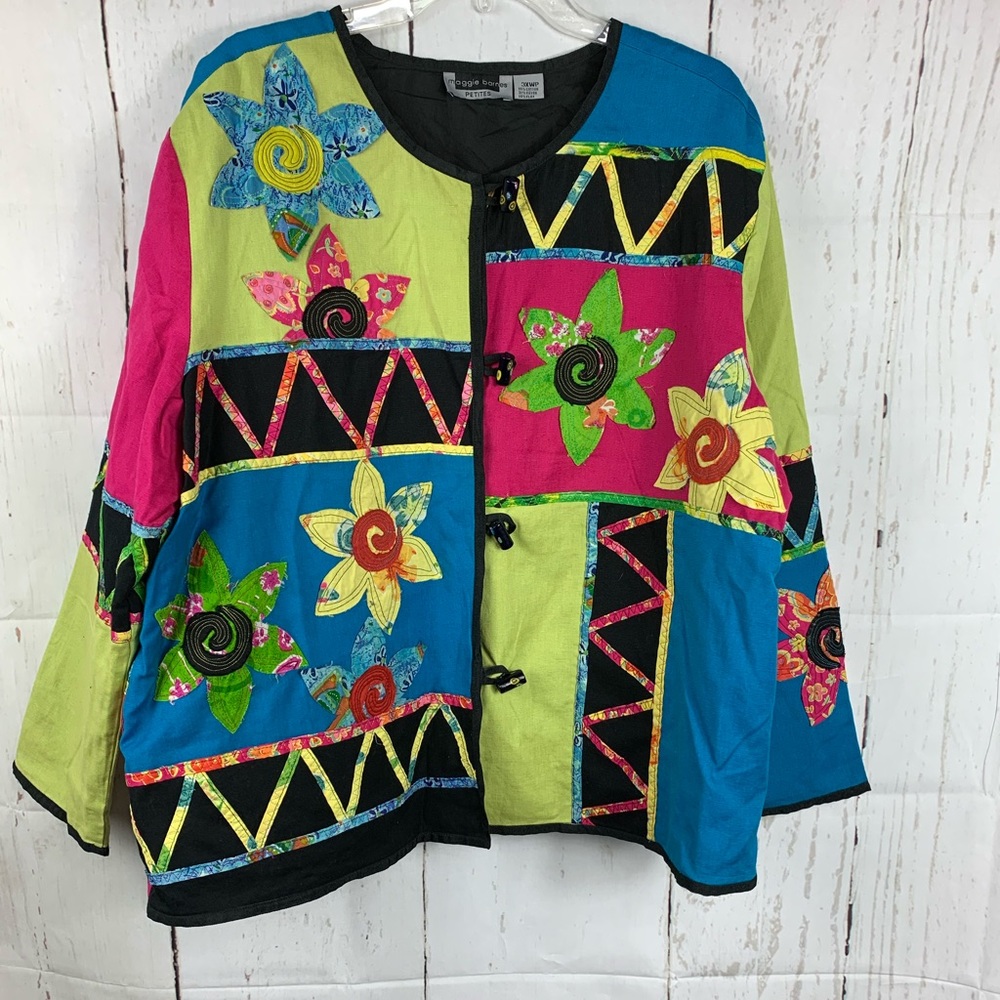 Maggie Barnes Petites Boho Hippie Jacket 3XP plus
